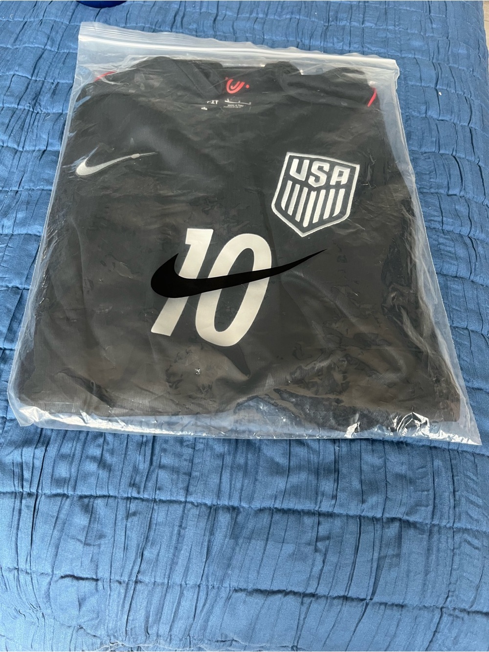 Nike Kids Black USA Soccer Jersey with #10